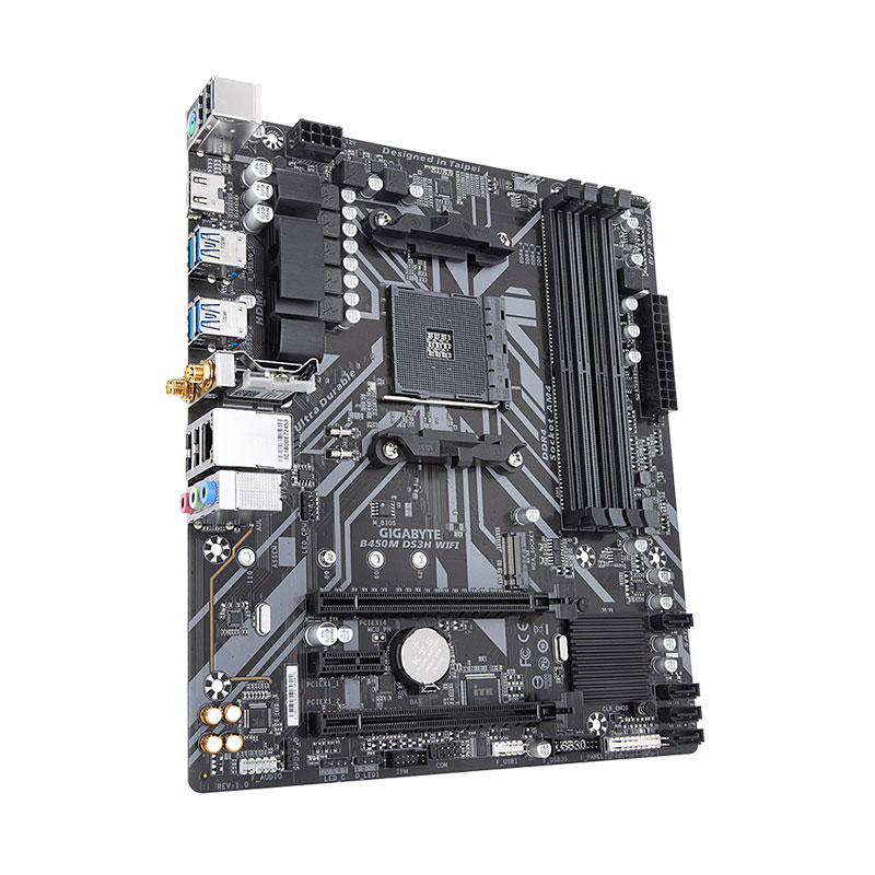 Placa Madre Gigabyte B450M-DS3H - Imagen 2