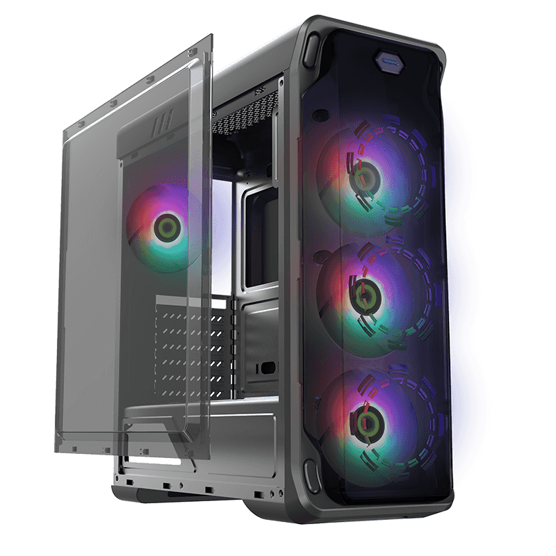 Gabinete Gaming Gamemax Starlight FRGB Negro - Imagen 2