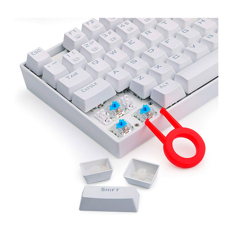 Teclado Mecánico REDRAGON KUMARA WHITE K552W-RGB - Imagen 7