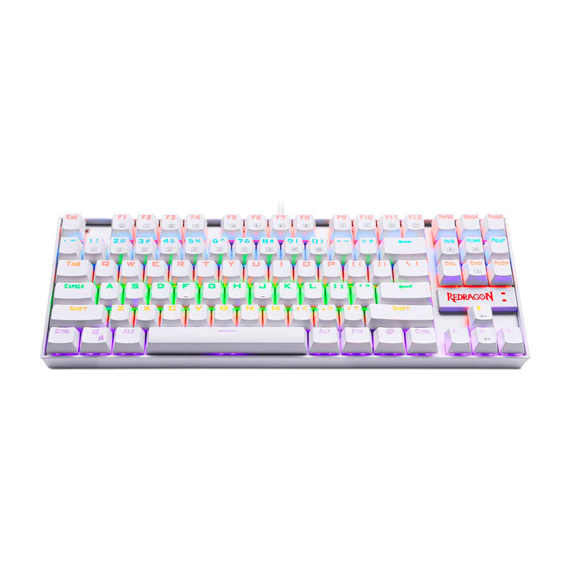 Teclado Mecánico REDRAGON KUMARA WHITE K552W-RGB