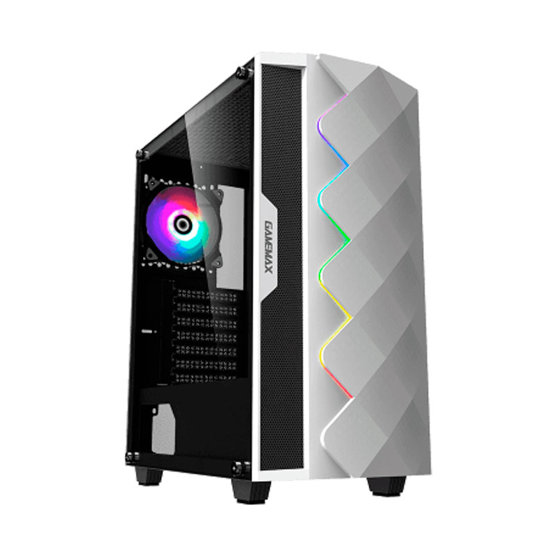 Gabinete Gaming Gamemax White Diamond