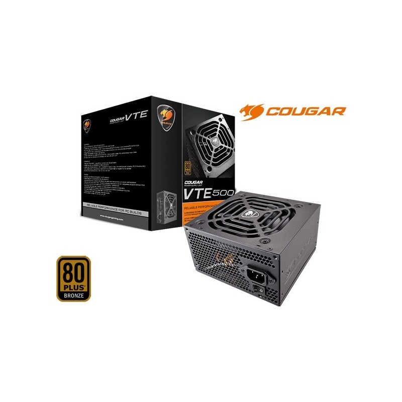 Fuente de Poder Cougar VTE-500W 80+ BRONZE