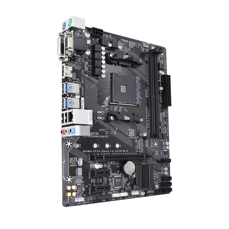 Placa Madre Gigabyte A320M-S2H V2 - Imagen 2