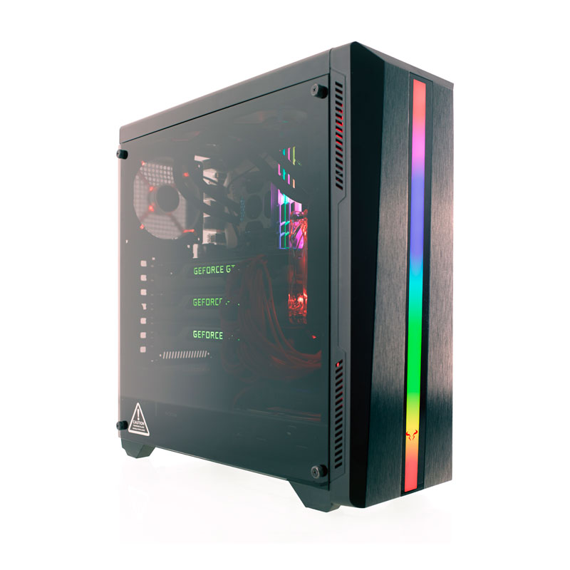 Gabinete Gaming Riotoro CR100TG RGB