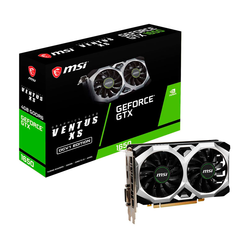 Tarjeta Gráfica MSI GeForce 1650 D6 VENTUS XS OCV1
