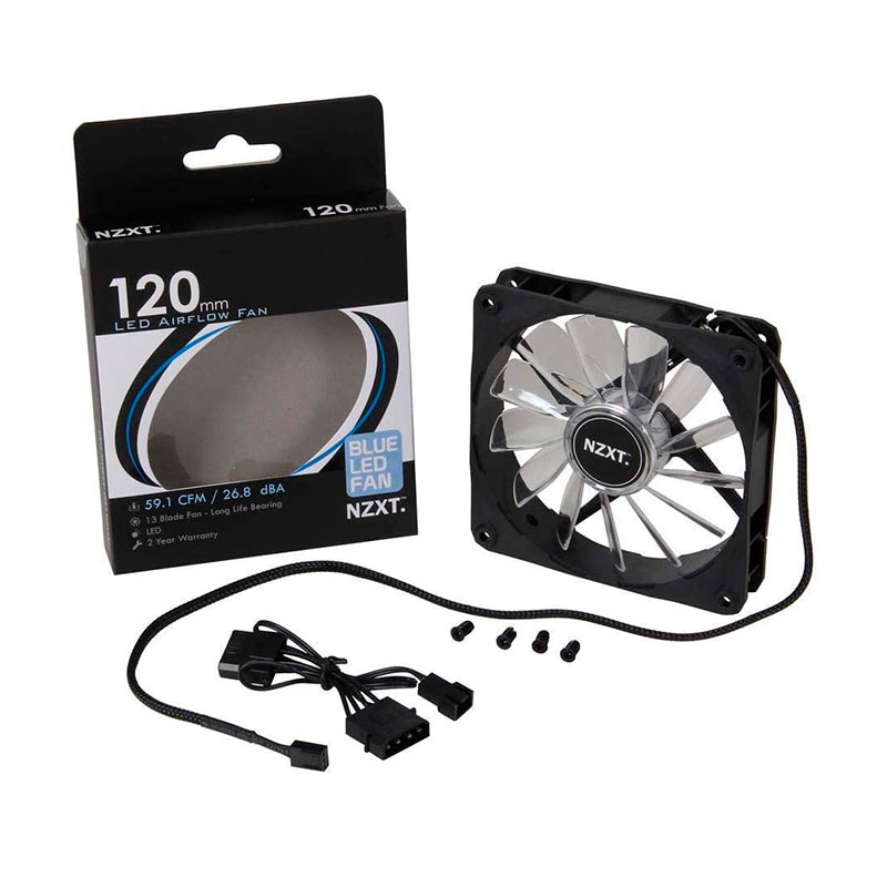 Ventilador NZXT Led Blue FZ-120mm - Imagen 3