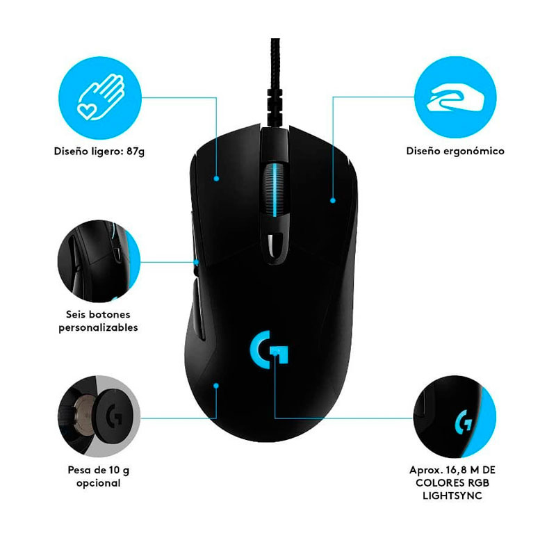 Mouse Gaming Logitech G403 Hero - Imagen 5